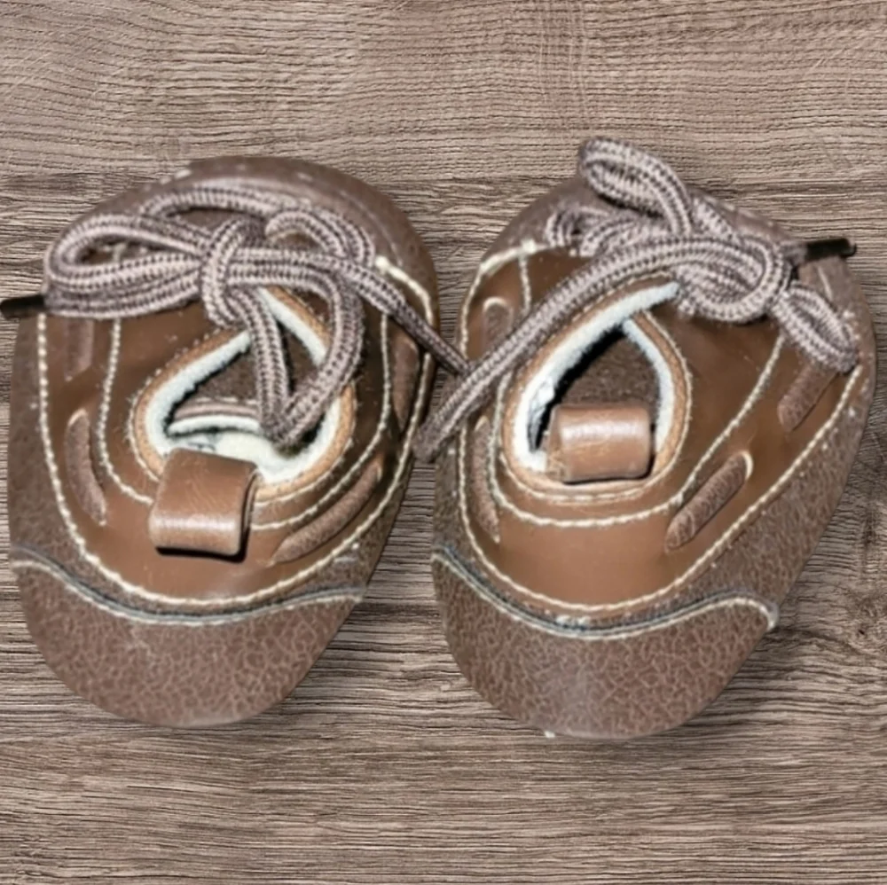 LITTLE BOY'S KOALA BABY BROWN SHOES SIZE 1